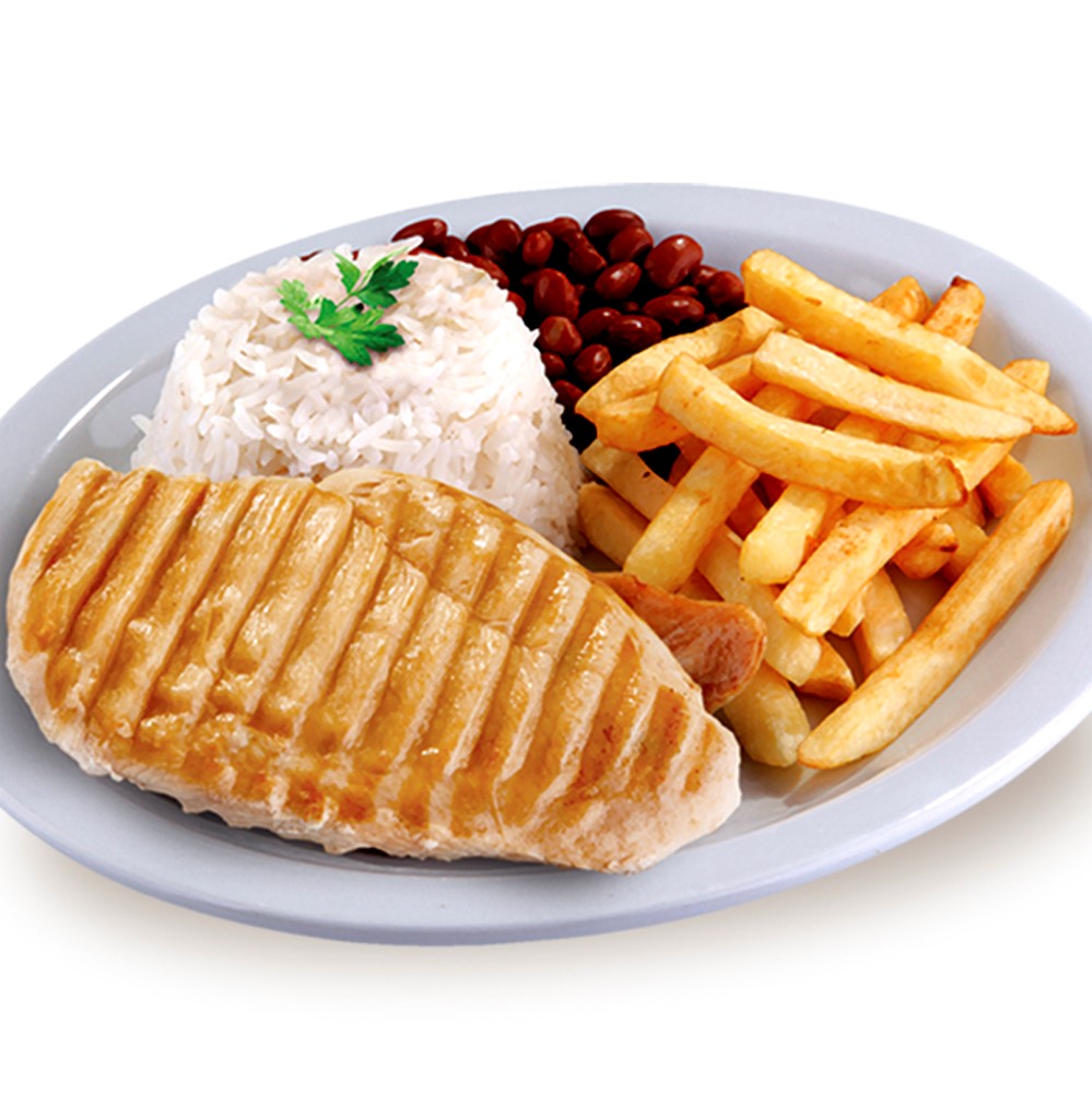 Filé de Frango grelhado e Batatas Fritas - Prato 52